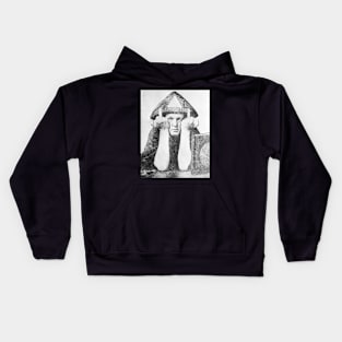 Aleister Crowley Middle Finger Kids Hoodie